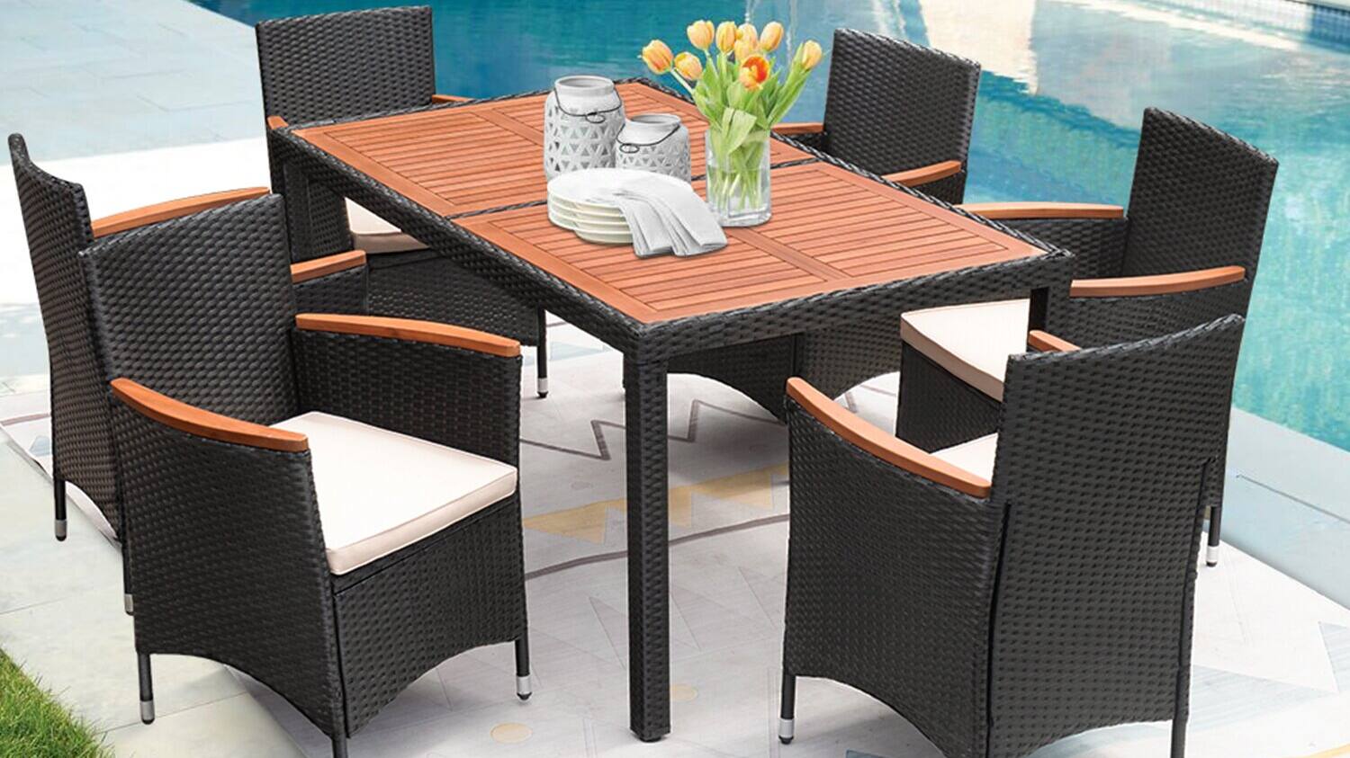 Replacement chairs for patio table sales